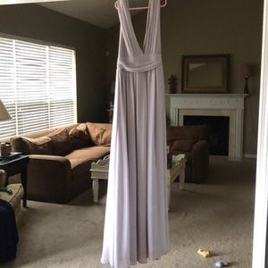 Light grey prom dress worn once